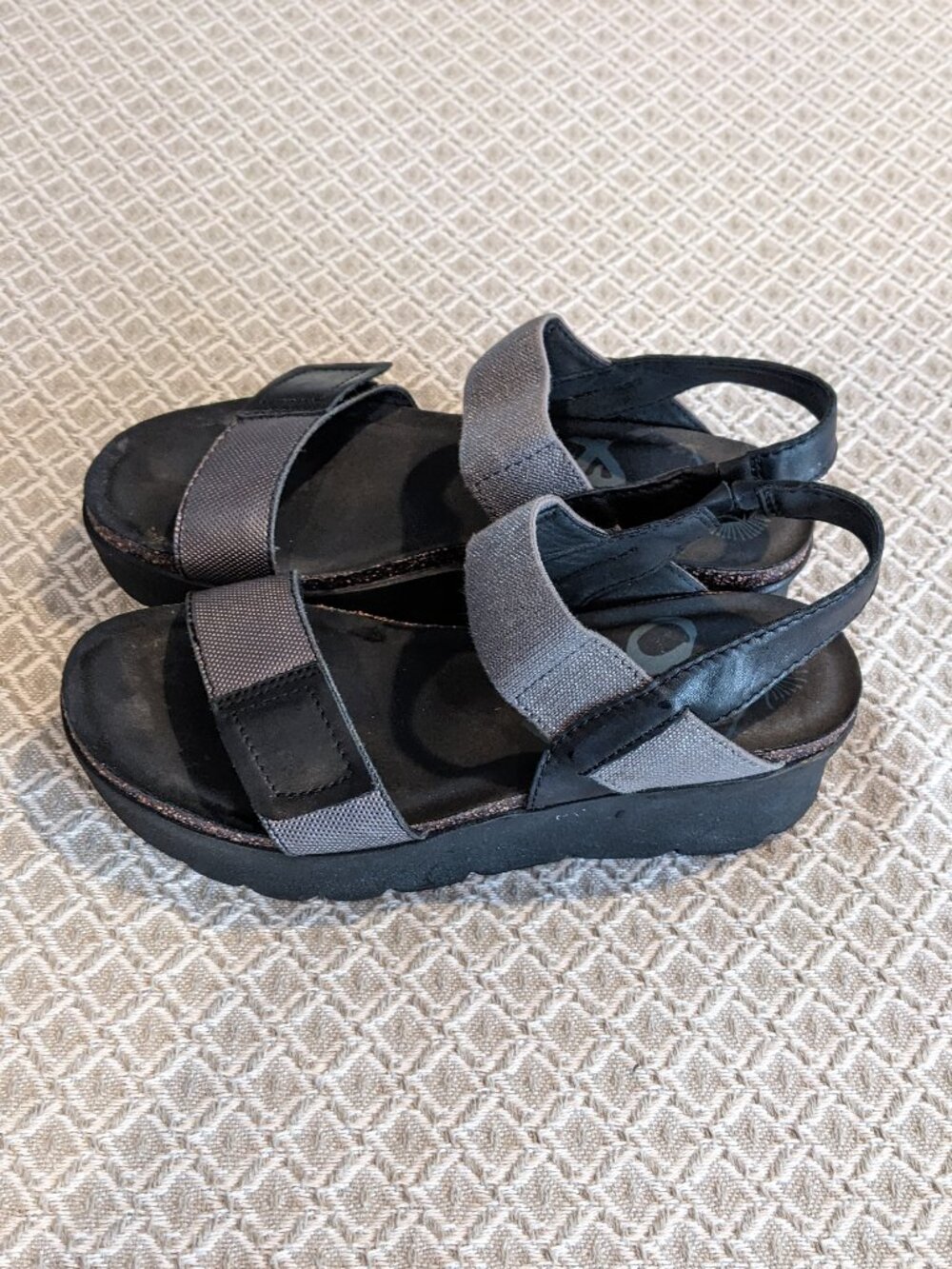 OTBT Nova Slingback Platform Sandals (Black)